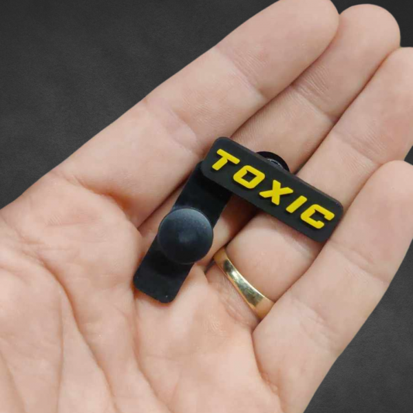 Toxic Hockey Croc Badge - Image 2